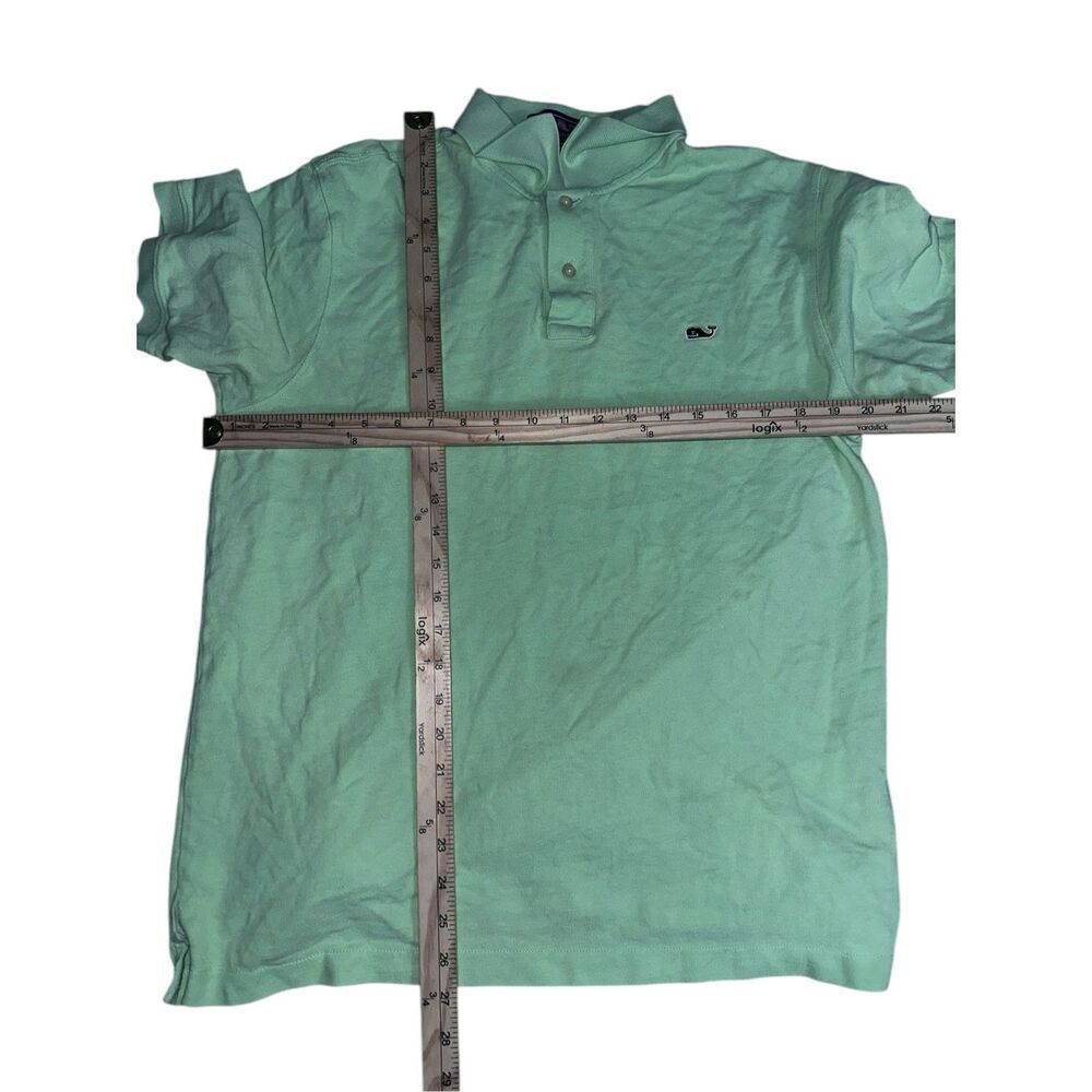 Vineyard Vines by Shep and Ian Mint Green Cotton Polo Shirt Men's Size medium  G - Picture 9 of 9